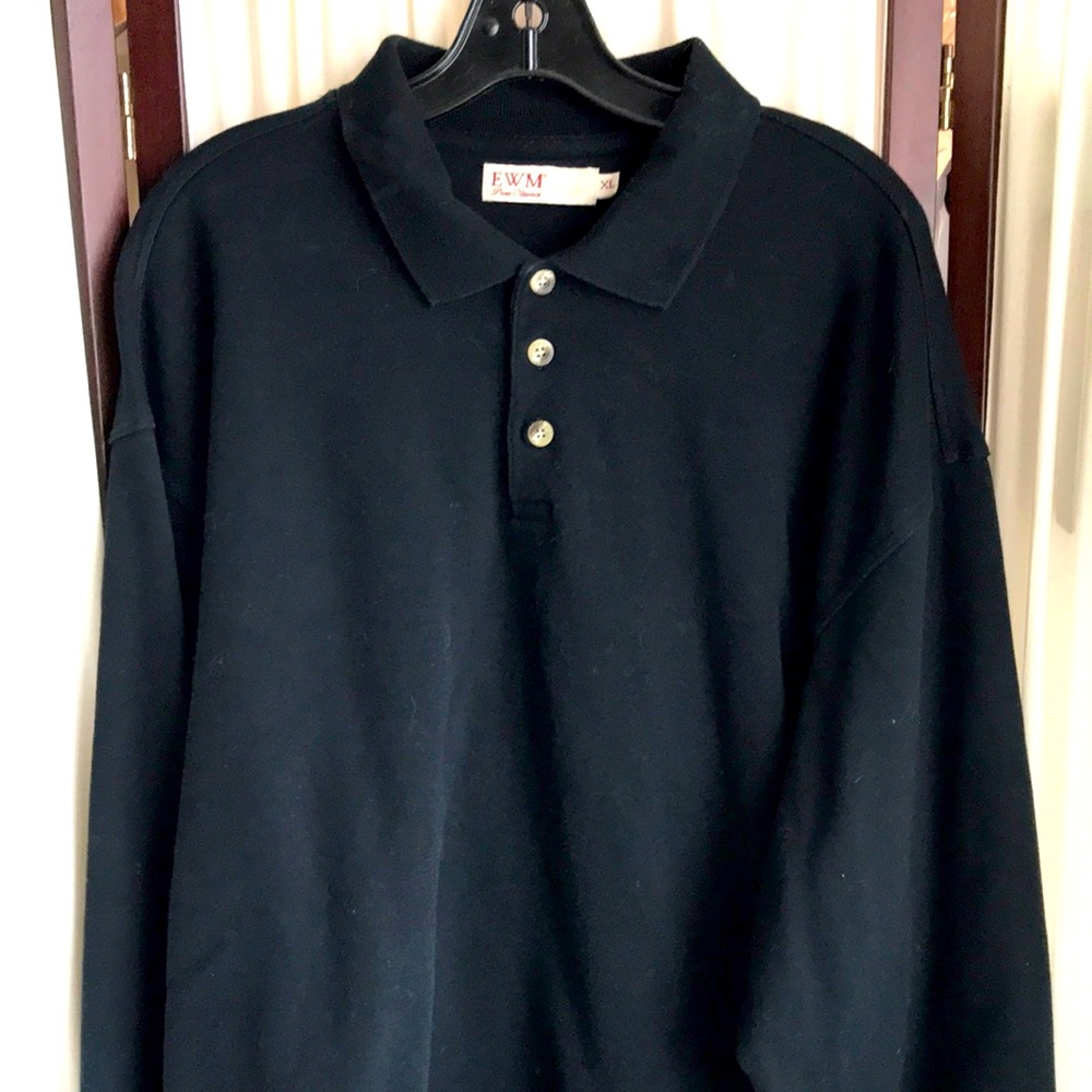 EWM Pure Classics sweatshirt polo shirt Sz XL